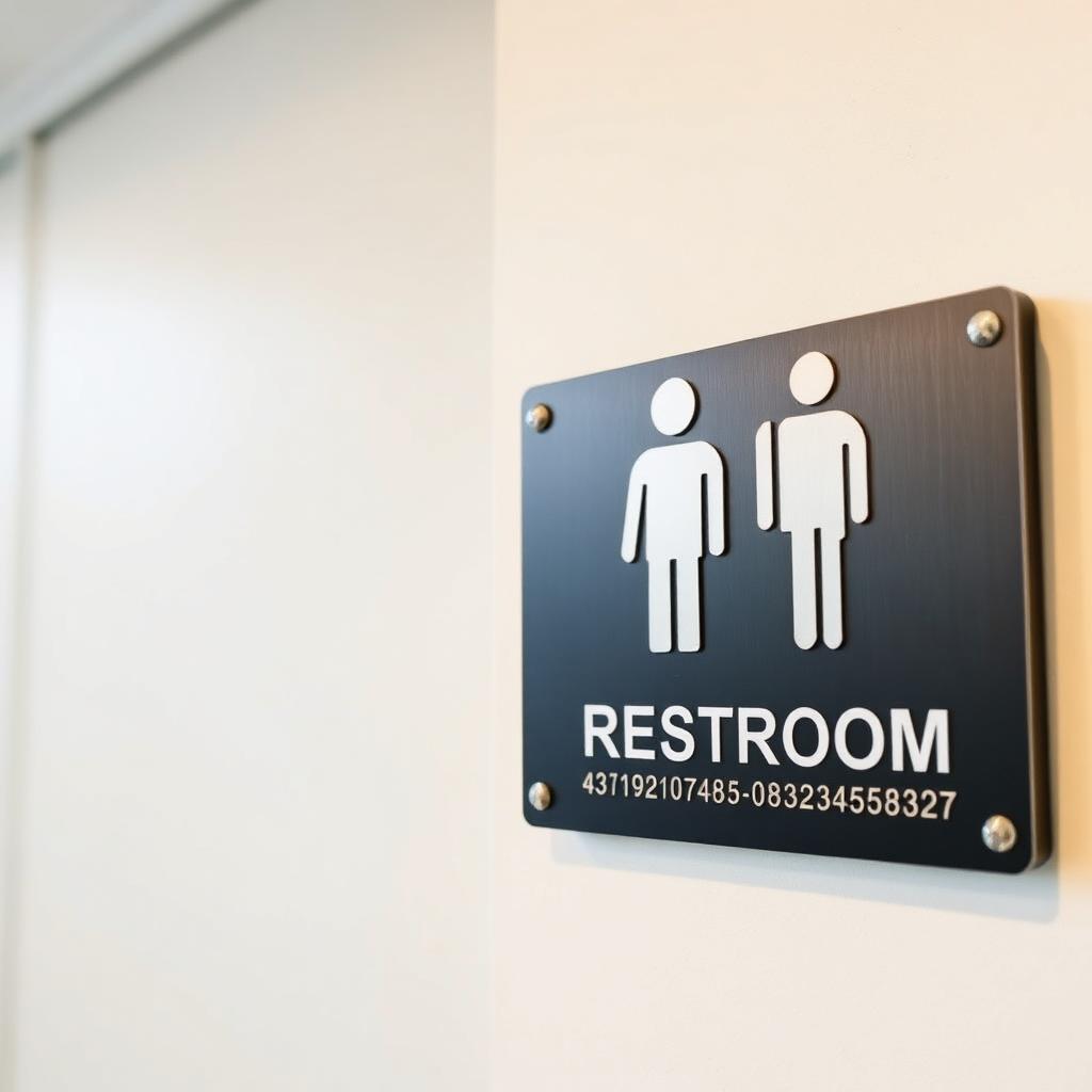 ADA Restroom Signs produced by A1 Signs & Graphics