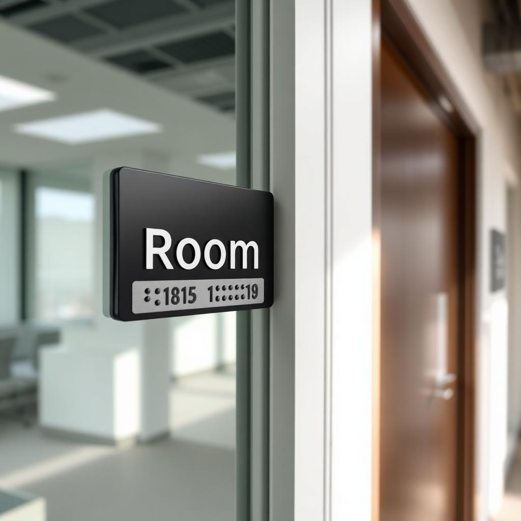 ADA Room ID & Braille Signs produced by A1 Signs & Graphics