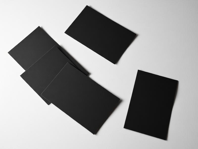 Matte Business Cards produced by A1 Signs & Graphics