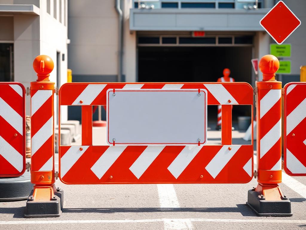 Barricade Signs produced by A1 Signs & Graphics
