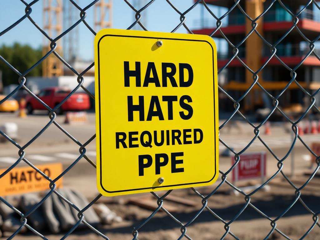 PPE Required Signs produced by A1 Signs & Graphics