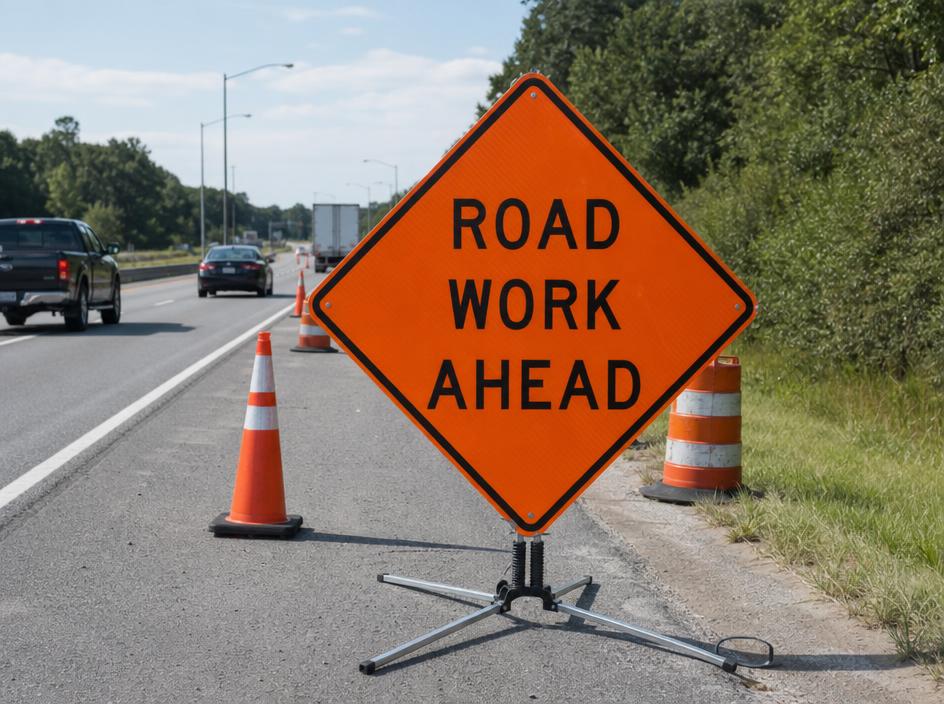 Construction Signs produced by A1 Signs & Graphics