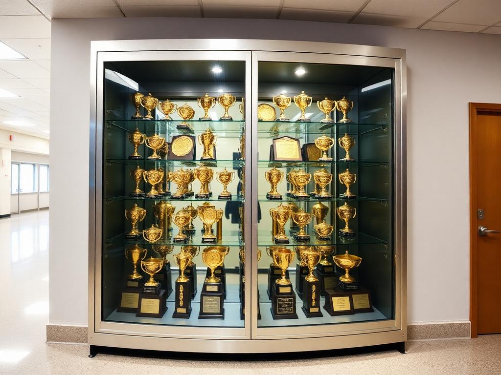 Aluminum Frame Trophy Cases produced by A1 Signs & Graphics