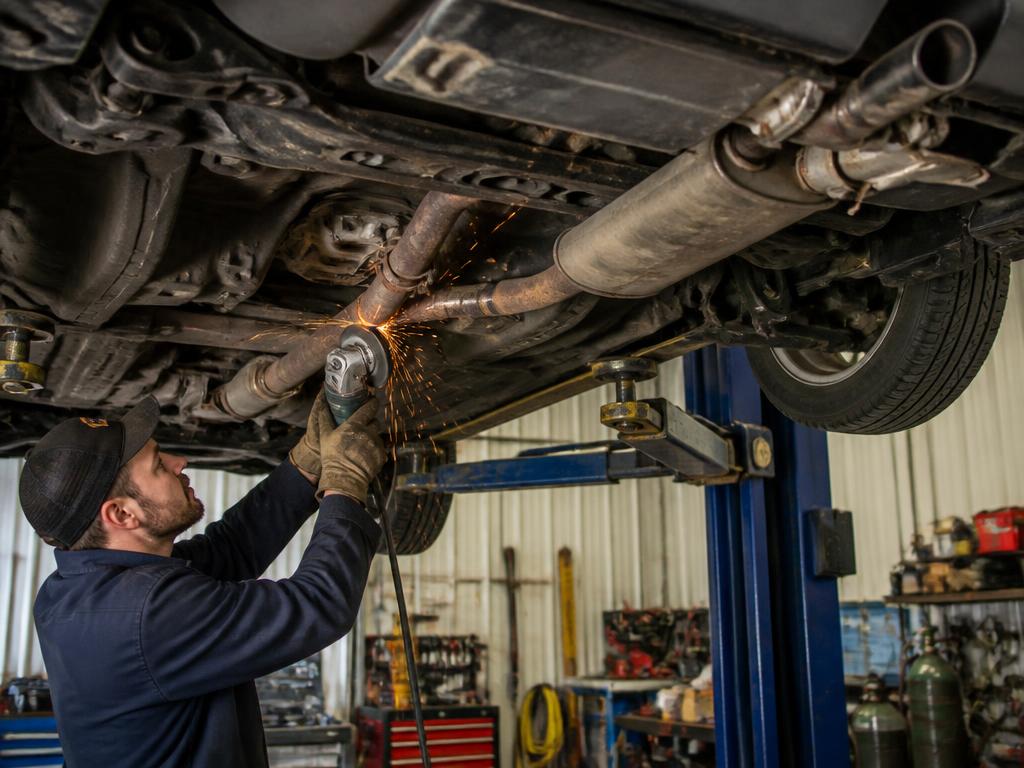 Exhaust Removal & Replacement produced by A1 Signs & Graphics