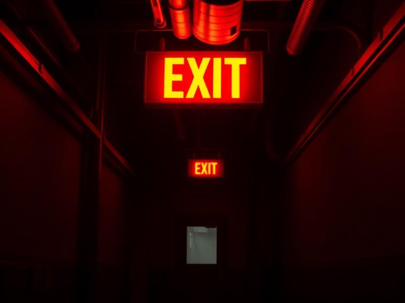 Exit Signs produced by A1 Signs & Graphics