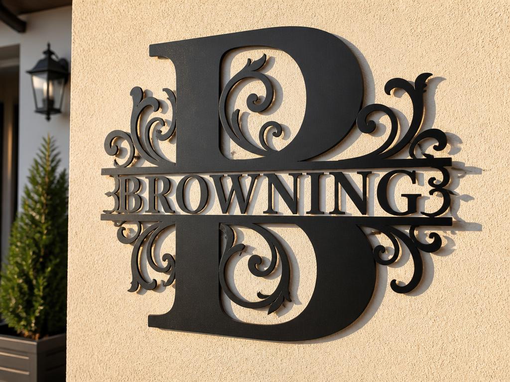 Custom Metal Monogram Mural produced by A1 Signs & Graphics