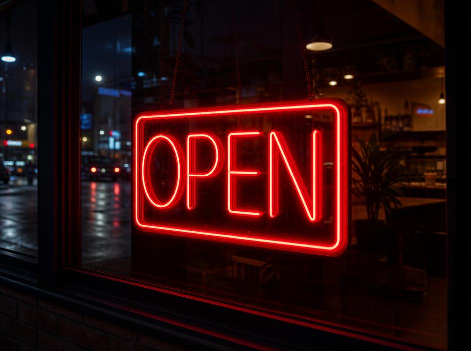 Business Neon Signs produced by A1 Signs & Graphics