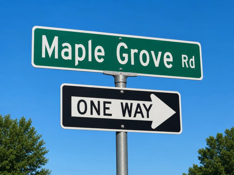 Road Signs produced by A1 Signs & Graphics