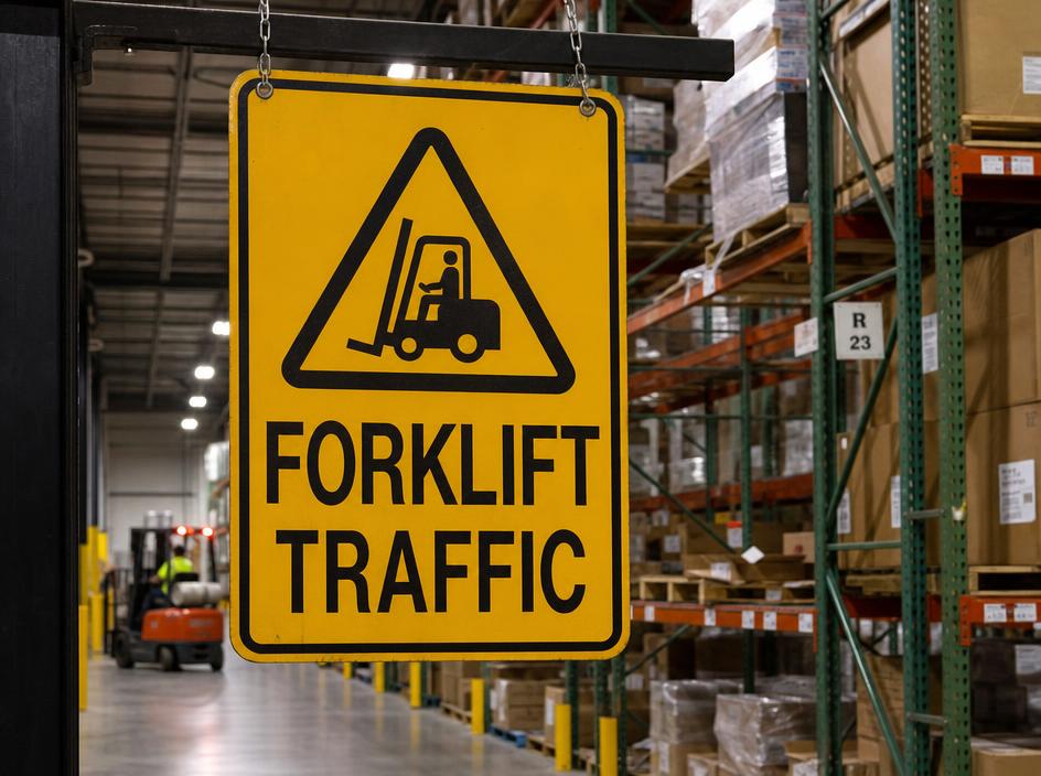 Warehouse Safety Signs produced by A1 Signs & Graphics
